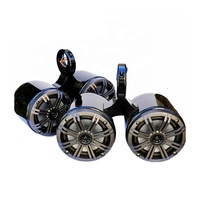 Paire de haut-parleurs de tour de wakeboard pour bateau en aluminium double de 6 1/2 pouces, origine, pouvant être polis, enceintes marines