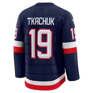 Maillots de Hockey sur Glace pour Hommes 4 Nations USA 2025 Bleu Marine Jack Eichel Matthew Tkachuk Auston Matthews Sidney Crosby Connor McDavid - Product Image 2