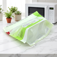 Sachets Aseptiques Épaissis Sans BPA, Qualité Alimentaire, Résistants à la Chaleur, Réutilisables, avec Fermeture Éclair, pour Salades, Logo Personnalisé, Compatibles Micro-ondes