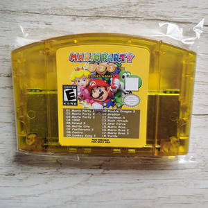 Version américaine NTSC Super 18 en 1 64 <span class=keywords><strong>Mario</strong></span> Party 1 2 3 ou Super Marios 64 Hack Sapphire <span class=keywords><strong>Missing</strong></span> pour Nintendo 64 N64 Cartouche de jeu - Product Image 1