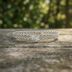 Pulsera de Diamantes con Cadena Cubana para Hombre – Toi et Moi con Dos Diamantes VVS DEF CVD de Laboratorio en Oro de 9K, 10K, 14K y Plata 925 - Product Image 1