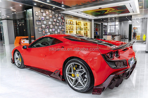 Nuevo Kit de Modificación de Carrocería para Auto, Parachoques Delantero de Fibra de Carbono Rojo Vino, Alerón Trasero, Difusor, Adaptable con Tornillos - Product Image 6