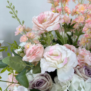 ดอกไม้ประดิษฐ์สีชมพูจาก DKB Wholesale ตกแต่งการจัดดอกไม้บนพื้นระดับพรีเมียมสำหรับการตกแต่งสถานที่จัดงานแต่งงาน - Product Image 4