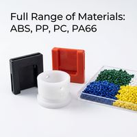 Piezas de Moldeo por Inyección de Plástico Personalizadas OEM ODM, Componentes de Plástico de Precisión para Electrónica Automotriz, Material ABS PP