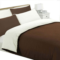 Draps de lit en 100% coton égyptien, King Size, blanc, pour clinique