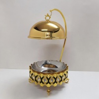 Eleganter Kommerzieller 8L Gold Buffet-Speisenwärmer, Verstärkter 201 Edelstahl Chafing Dish für Hotel, Hochzeit, Party, Großhandel