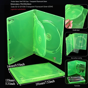 Boîte de rangement de remplacement personnalisée pour jeux XBOX 360 à double disque, boîte de protection verte pour jeux DVD CD vidéo - Product Image 4