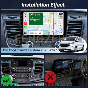 วิทยุติดรถยนต์ขนาด 10 นิ้ว 2+32G สำหรับรถฟอร์ด ทรานซิท คัสตอม ปี 2020-2024 พร้อม CarPlay, Android Auto, GPS, FM/RDS, ปุ่มควบคุมพวงมาลัย, หน้าจอแยก + กล้องมองหลัง AHD - Product Image 2