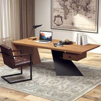 Table de bureau de luxe facile à nettoyer, bureau d'ordinateur, populaire
