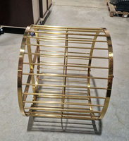 Ensemble de table à manger moderne de luxe pour hôtel, en pierre frittée ronde, avec piètement en acier inoxydable doré et plateau en verre et marbre