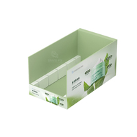 Boîte de présentation empilable personnalisée en carton ondulé pour vernis à ongles masques faciaux à l'huile masques pour les yeux-palette réutilisable et écologique