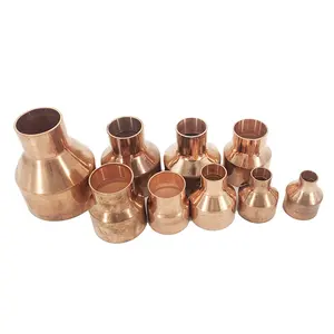 Refrigeration Copper Reducing Coupling 1/2 x 1/4