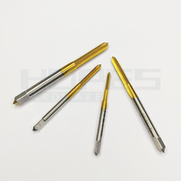Tap Sekrup Mesin HSS Berlapis TiN Ulir Kiri M2-M36 dengan Alur Lurus, Pitch Kasar dan Halus untuk Baja Karbon, Besi, dan Stainless Steel