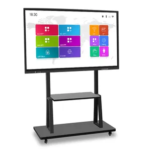 Multifuncional autônomo x86 interagir tela plana display eletrônico kit lousa interativa para pré-escolar