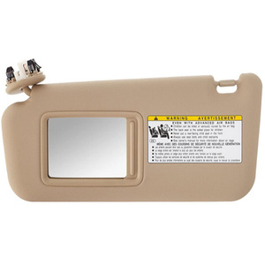Toyota RAV4 Left Beige Sun Visor 74320-42501-A1 With Mirror And Warning Label For Car Interior Use - Product Image 1
