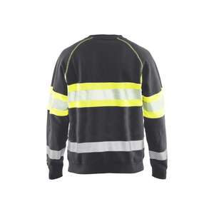BLAKLADER - 335911589633XL Pull haute visibilité gris moyen/jaune-EAN 7330509815175 HI-VIS WORKWEAR - Product Image 2