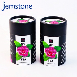 Caja de té de papel redonda en relieve de tubo Kraft biodegradable de Color personalizado para cilindro de té de alimentos, todas las formas e impresiones personalizadas - Product Image 6