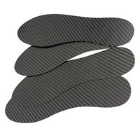 Semelle intérieure de chaussure en fibre de carbone 3K légère, usinée CNC, personnalisée en usine OEM, pour semelle de basket-ball sportive en fibre de carbone pour terrain synthétique