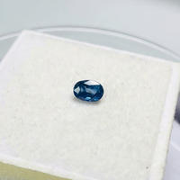 Saphir bleu naturel certifié IGI, taille ovale, 1,10 ct, qualité AAA, avec un lustre sublime, belle couleur, parfait pour la polissage.