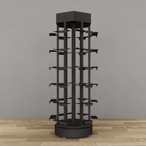 Rak Sepatu Putar Multi-level Berdiri Lantai, Stand <span class=keywords><strong>Display</strong></span> Ritel dari Besi dengan Lapisan Powder Coating, Mudah Dirakit - Product Image 5