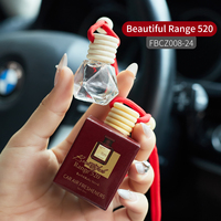 Diffuseur de parfum pour voiture en verre personnalisé, désodorisant liquide moderne, diffuseur d'huiles essentielles à suspendre