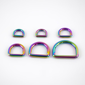 MeeTee-G7-3 de 10-32mm, hebilla en D colorida personalizada, anillo en forma de D de <span class=keywords><strong>Color</strong></span> colorido para bolsa, hebilla de bucle de aleación - Product Image 3