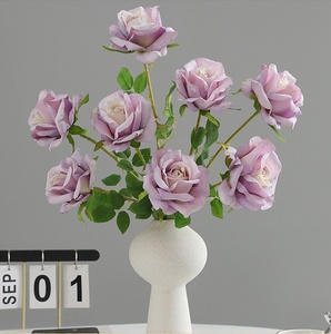 ZZLTY Rose artificielle personnalisée, rose <span class=keywords><strong>Lara</strong></span> unique, décoration de mariage/maison, bouquet de mariée, Saint-Valentin - Product Image 6