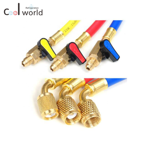 Rojo Amarillo Azul 800Psi 1/4 "5/16" SAE <span class=keywords><strong>R410</strong></span> Juego <span class=keywords><strong>de</strong></span> mangueras <span class=keywords><strong>de</strong></span> alta presión con válvula <span class=keywords><strong>de</strong></span> bola Manguera <span class=keywords><strong>de</strong></span> <span class=keywords><strong>carga</strong></span> para <span class=keywords><strong>aire</strong></span> <span class=keywords><strong>acondicionado</strong></span> Fluoruro - Product Image 1