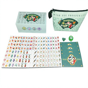 Jeu de Mahjong américain au design classique chinois, 160 tuiles en acrylique de 1,2 pouce de haute qualité, fabriqué en Chine - Product Image 4