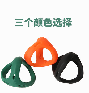 Anillo peniano de tres orificios TPE Egg-Fixing para retención escrotal de larga duración y control del tiempo de retardo - Product Image 5