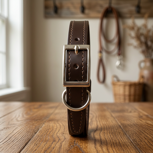Collier pour chien en cuir sur mesure, qualité d'exportation, fabricant en gros de Divine International - Product Image 1