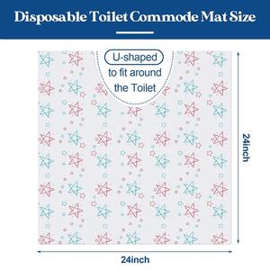 Tapis de toilette jetable en forme de U désodorisant portable voyage camping tapis de toilette pour la maison salle de bain sol vente en gros - Product Image 6