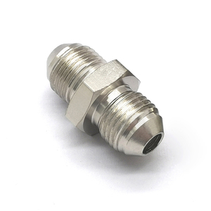 Connecteur droit CNC AN6‑AN6, raccord mâle-mâle en acier nickelé pour mise à niveau de refroidisseur de carburant automobile - Product Image 3