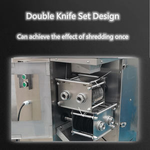 เครื่องหั่นขึ้นรูปครั้งเดียวเครื่องหั่นเนื้อสแตนเลสขนาดใหญ่ไก่อกไก่อัตโนมัติเชิงพาณิชย์ - Product Image 3