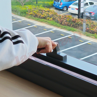 Fenêtre à auvent en aluminium au design moderne, fenêtre insonorisée à ouverture fixe et ouverte
