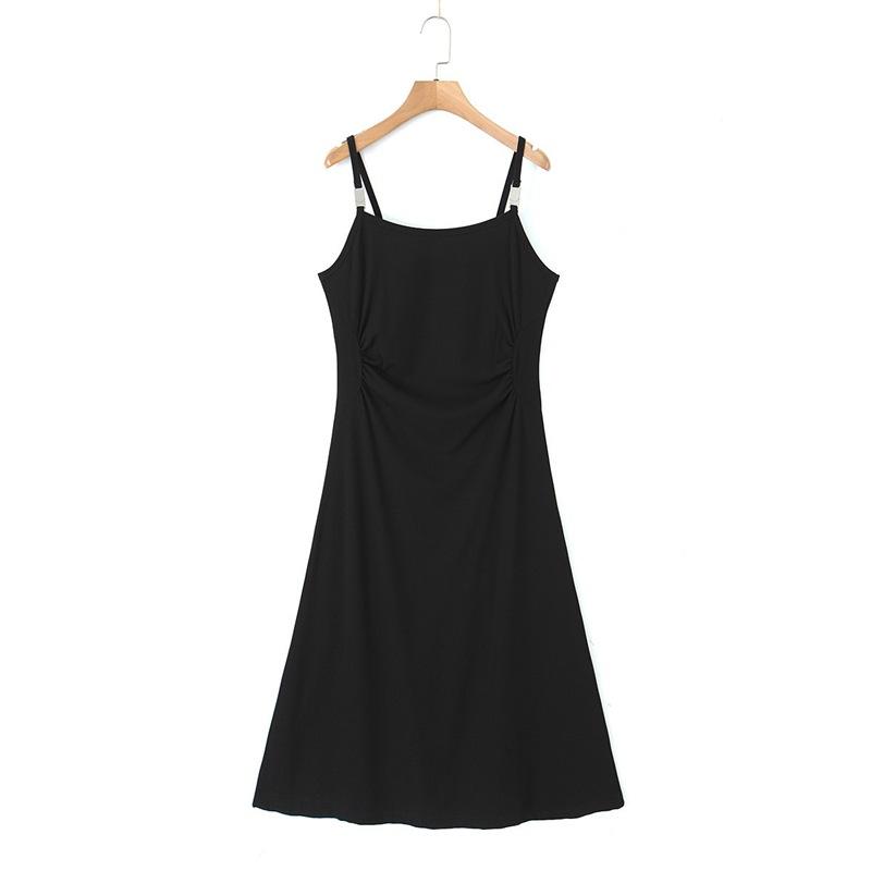 ชุดเดรสสลิปสีดำ