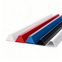 Profils d'extrusion en PVC de haute qualité personnalisés (PE/ABS/PVC/UPVC) pour la garniture de cadre de porte avec service de découpe - Profils en plastique OEM