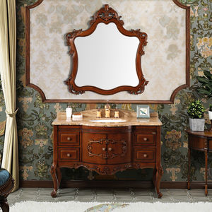 Stile europeo in legno massello camera da letto di lusso eco-friendly piano montato armadio per appartamento Hotel Villa uso bagno vanità - Product Image 6