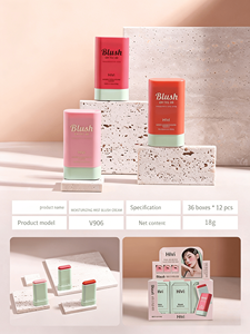 HiVi Crema de <span class=keywords><strong>Colorete</strong></span> en Bruma Hidratante, <span class=keywords><strong>Colorete</strong></span> en Barra Mate Natural Reparador Facial 18g, Bajo MOQ, Maquillaje Profesional de Alta Calidad - Product Image 3