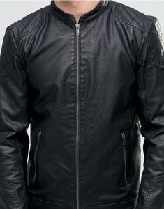 Unisex <b>Genuine</b> Leather Camouflage Casual Zipper Winter Stand Windproof Waterproof Loose Fit Leather Jacket Wholesale Outerwear - Product Image 3