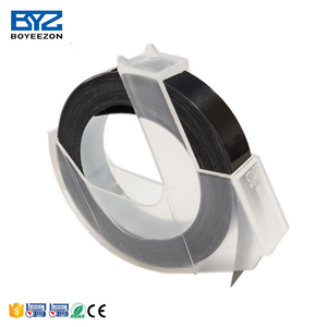 Ruban d'étiquettes 3D, 5 pièces, blanc sur noir, compatible gaufrage, <span class=keywords><strong>dymo</strong></span>, 9mm x 3m - Product Image 2
