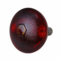 Nouvelle Lampe Chauffante Infrarouge Étanche en Plastique SHANGQINGTAI 100W/150W/200W/250W Rouge à Points pour Élevage, Ampoule de Couvaison pour Animaux de Compagnie