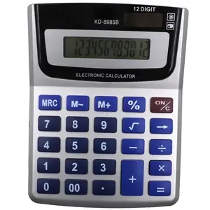 Kantor Calculator Desktop Kalkulator 12 Digits Solar Electronic Calculator