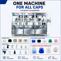 Machine de bouchage automatique à suivi servo haute vitesse pour bouteilles de shampoing, cosmétiques et détergents