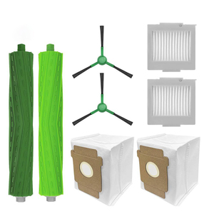 Pièces de rechange pour <span class=keywords><strong>robot</strong></span> aspirateur IRobota RoomBas <span class=keywords><strong>Plus</strong></span> 504a Vacs / Maxs 705a Vac : brosse principale, brosse latérale, filtre HEPA, sac à poussière - Product Image 1