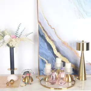 Abstract Interior Accessories Vintage Decor Show Pieces For Modern Home Decoration Items Vase Candlestick Holder Tray Lamp Bowl