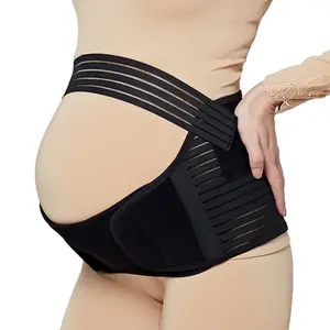 Bande de soutien à la taille et au ventre pour femme, ceinture abdominale de maternité pour les douleurs de dos, taille réglable