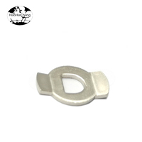 Rondelle à double trou en acier, laiton, bronze ou aluminium, sur mesure, avec finition zinguée ou naturelle