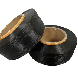 factory supply black 20D back spinning spandex yarn for ribbon