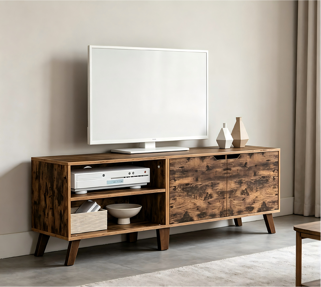 Living Room Bedroom Hotel Home Furniture 65 In+ Modern Wooden Eco-Friendly TV Stand & Cabinet with Storage for Apartment